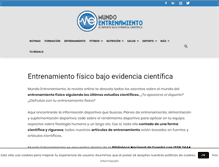 Tablet Screenshot of mundoentrenamiento.com